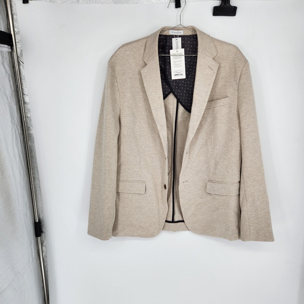 NWT 7Diamonds Men's XL Tan Sutton Blazer Herringbone